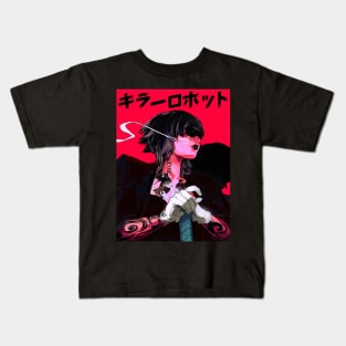 Cyberpunk Samurai Cool Girl Urban Kids T-Shirt